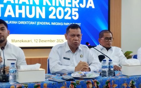 Kanwil Imigrasi Papua Barat Paparkan Capaian Kinerja 2025: PNBP Meningkat, Pengawasan Diperketat