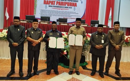 DPR dan Pemprov Papua Barat Sepakati KUA-PPAS APBD 2026