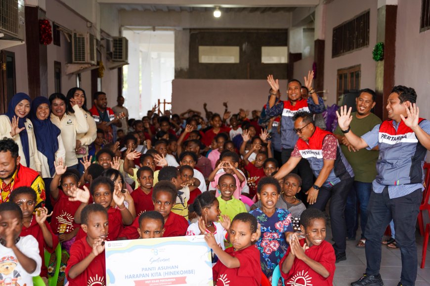 Pertamina Patra Niaga Papua Maluku Rayakan HUT ke-68 dengan Syukuran Bersama 375 Anak Yatim