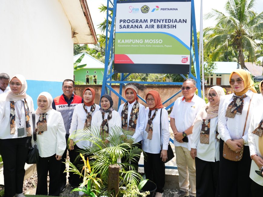 SERUNI KMP, Kementerian ESDM, dan Pertamina Patra Niaga Dorong Program Penyediaan Sarana Air Bersih Sampai ke Perbatasan Papua
