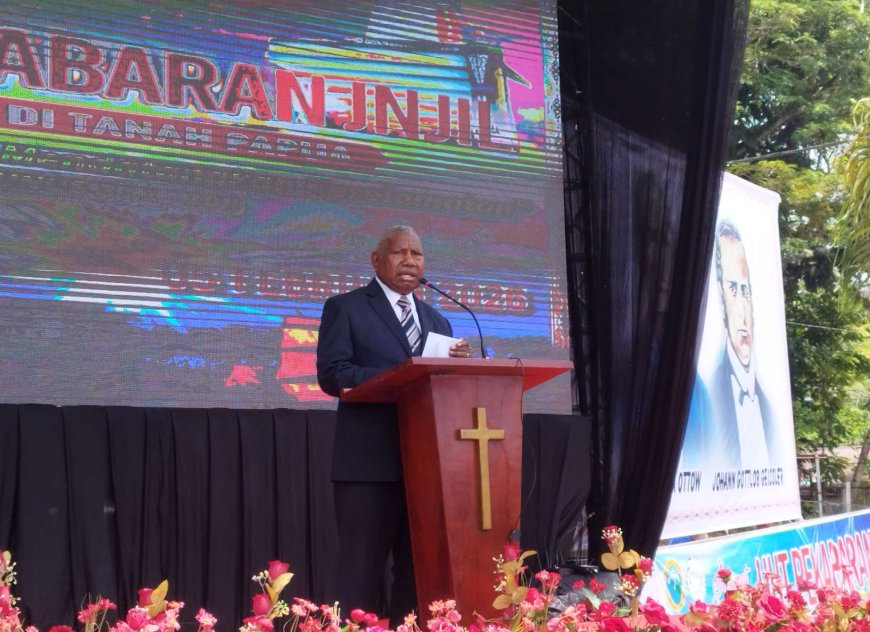 Gubernur Papua Barat Ajak Gereja Jadi Mitra Strategis Pembangunan di HUT Pekabaran Injil ke-171