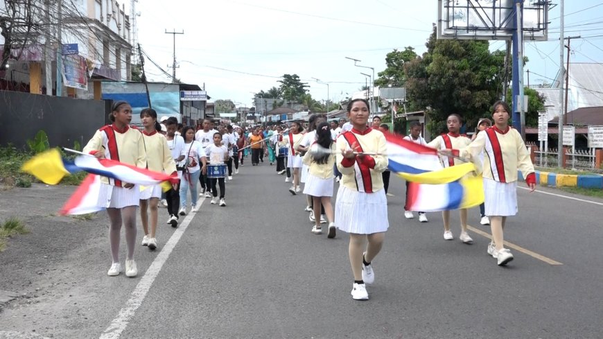 Marching Band SMP YPPK Santo Don Bosco Manokwari Kembali Unjuk Gigi