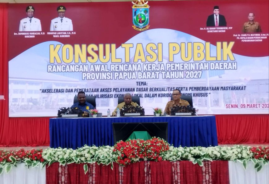 Pemprov Papua Barat Jaring Masukan Publik untuk Penyempurnaan RKPD 2027