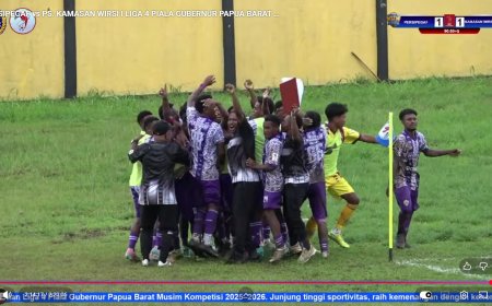 Persipegaf Tunggu Lawan di Final Liga 4 Piala Gubernur Papua Barat