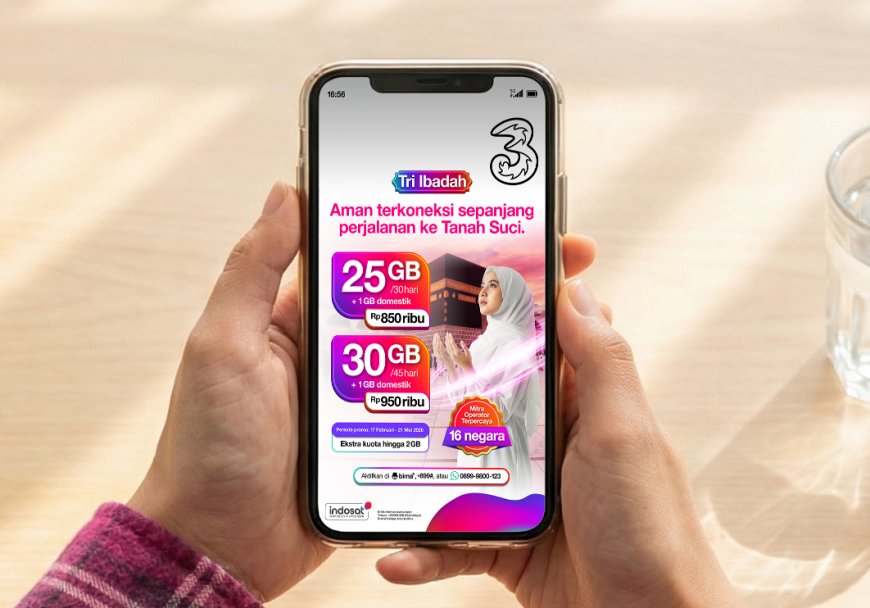 Ke Tanah Suci Biar Fokus Ibadah, Urusan Koneksi Pakai Tri Ibadah