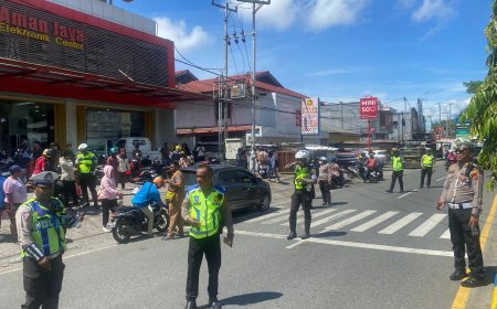 Sebanyak 40 Ribu Kendaraan Menunggak Pajak, Satlantas Polresta Manokwari Gelar Razia Gabungan
