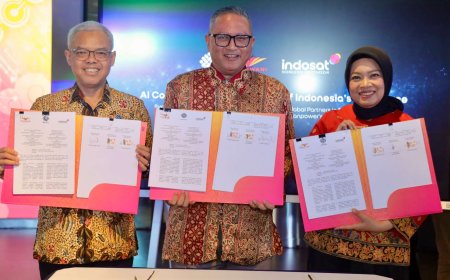 Indosat, Wadhwani, dan Kemnaker Teken MoU Cetak 1 Juta Talenta Digital Indonesia melalui AI