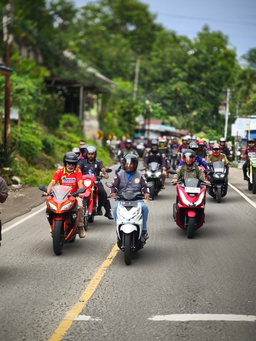 Dominggus Riding Bersama Kodam Kasuari Menuju Batalyon Infantri 761/Warmare