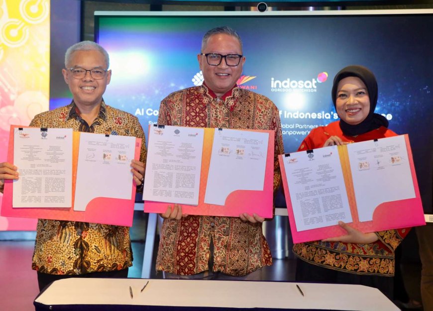 Indosat, Wadhwani, dan Kemnaker Teken MoU Cetak 1 Juta Talenta Digital Indonesia melalui AI