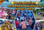 PSMTI Papua Barat Meriahkan Pesparawi XIV Lewat Pesta 1.000 Durian, Dongkrak Ekonomi Lokal