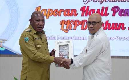 BPK Serahkan LHP LKPD 2025, Kabupaten Teluk Wondama Raih Opini WTP