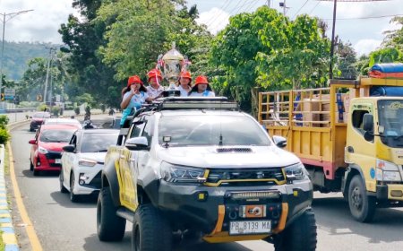 Konvoi Piala Presiden Semarakkan Sosialisasi Pesparawi Nasional XIV di Manokwari