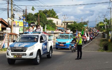 Wagub Papua Barat Pimpin Konvoi Sosialisasi PESPARAWI Nasional XIV di Manokwari