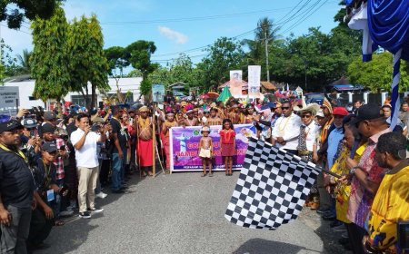 Karnaval Budaya Pesparawi XIV Tampilkan Keberagaman 38 Provinsi di Manokwari