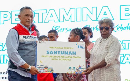 Pertamina Berkah Santuni Lima Panti Asuhan di Jayapura