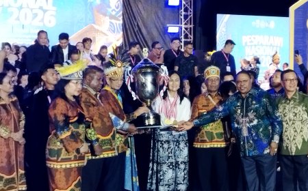 Sulut Juara Umum, Menteri Agama Resmi Tutup Perhelatan Pesparawi Nasional XIV di Manokwari