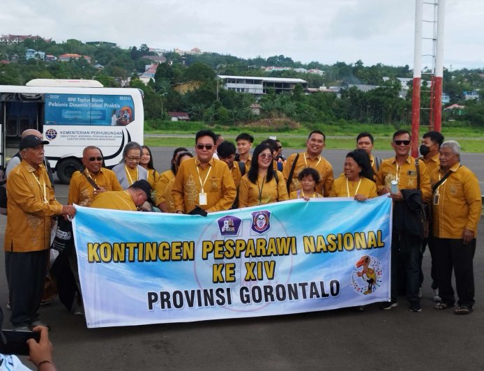 Kontingen Gorontalo Optimistis Raih Prestasi di Pesparawi Nasional XIV Manokwari
