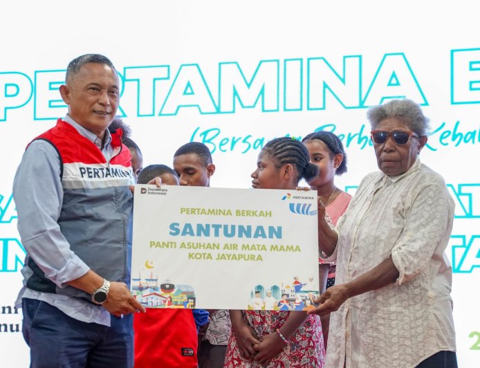 Pertamina Berkah Santuni Lima Panti Asuhan di Jayapura