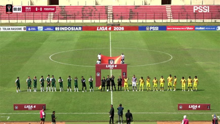 Liga 4 Piala Presiden 2026: Binjai City Pesta Gol, Persipegaf Pegunungan Arfak Tumbang 5-1