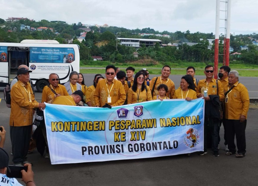 Kontingen Gorontalo Optimistis Raih Prestasi di Pesparawi Nasional XIV Manokwari