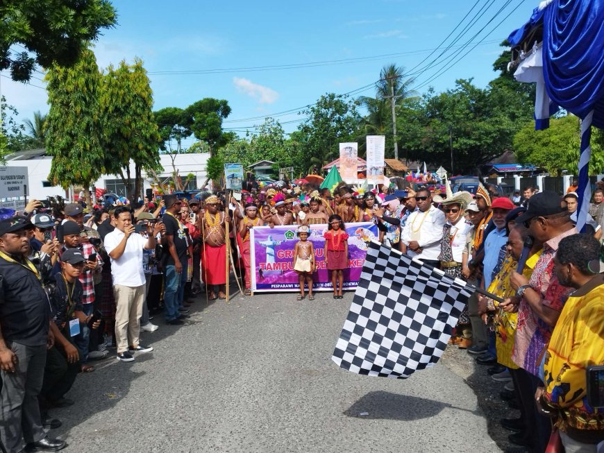 Karnaval Budaya Pesparawi XIV Tampilkan Keberagaman 38 Provinsi di Manokwari
