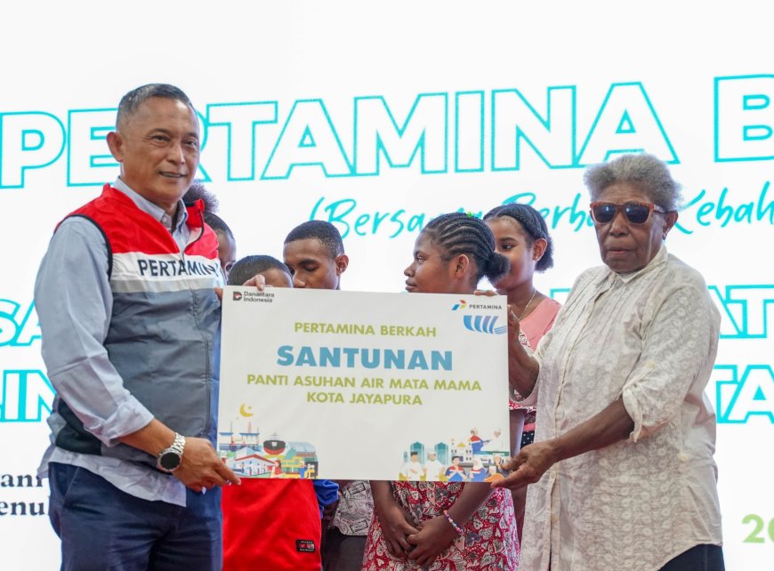 Pertamina Berkah Santuni Lima Panti Asuhan di Jayapura
