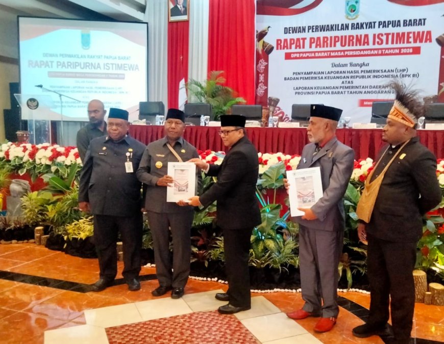 Raih Opini WTP, Gubernur Papua Barat Tekankan Tindak Lanjut Rekomendasi BPK