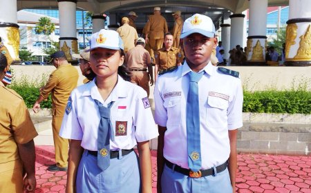 Lolos Seleksi Ketat, Marco dan Hasna Wakili Papua Barat di Paskibraka Nasional