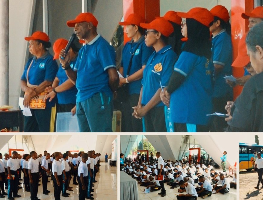 222 Siswa SMANKOR Papua Barat Jalani Masa Basis, Dibina Disiplin dan Karakter Selama Sebulan