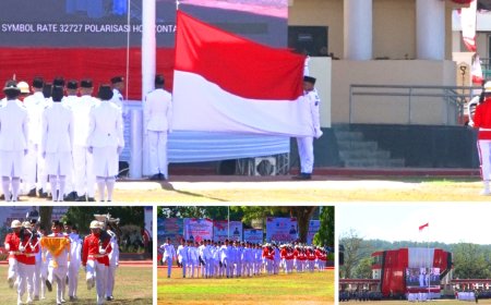 Wabup Mugiyono Apresiasi Semangat Paskibraka dalam Upacara HUT ke-81 RI di Manokwari