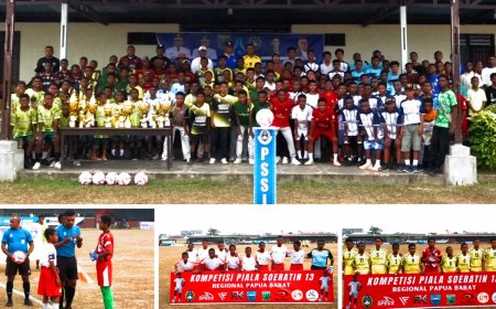 Piala Suratin Regional Papua Barat 2026 Resmi Bergulir, Asprov PSSI Cari Talenta Muda Terbaik