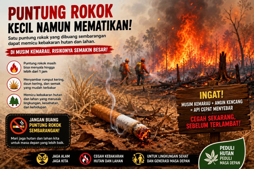 Musim Kemarau, Pemprov Papua Barat Ingatkan Bahaya Puntung Rokok Hingga Pembakaran Lahan