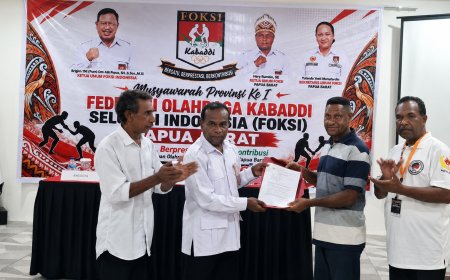 FOKSI Papua Barat Resmi Dukung Yosias Saroy Maju sebagai Caketum KONI 2026-2030