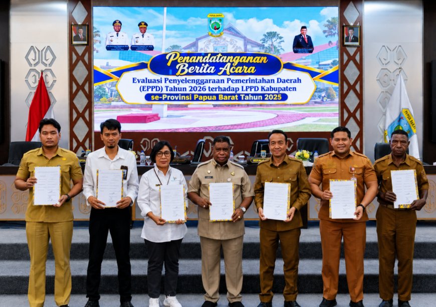 Pemprov Papua Barat Tuntaskan Evaluasi LPPD Kabupaten, Dorong Peningkatan SDM dan Akurasi Data