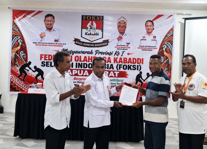 FOKSI Papua Barat Resmi Dukung Yosias Saroy Maju sebagai Caketum KONI 2026-2030