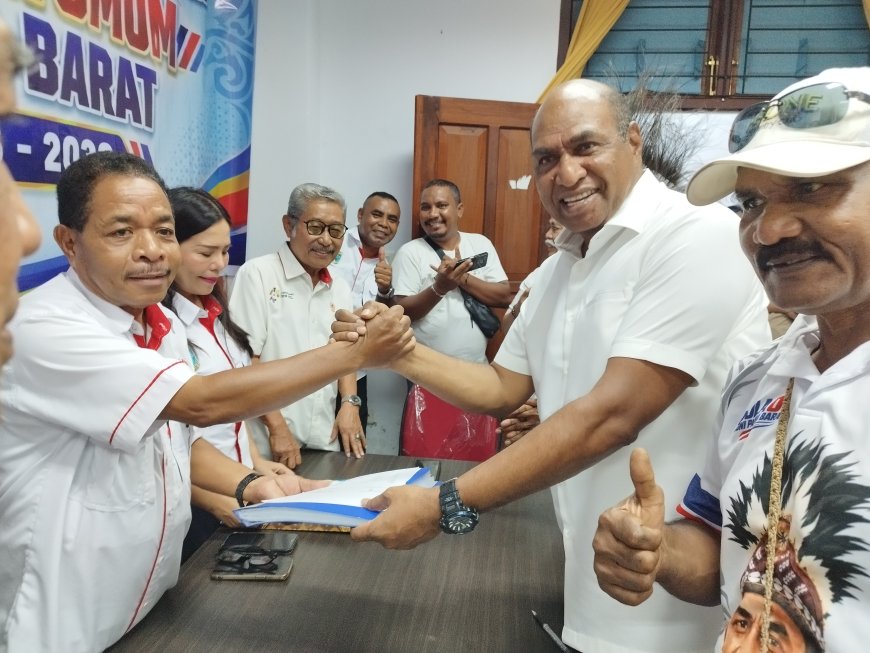 Lakotani Resmi Daftar Caketum KONI Papua Barat, Bawa 23 Dukungan Cabor dan 4 KONI Kabupaten