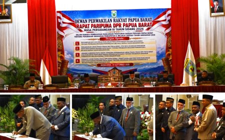DPRP Papua Barat Sahkan Perubahan APBD 2026, Belanja Daerah Tembus Rp4,96 Triliun