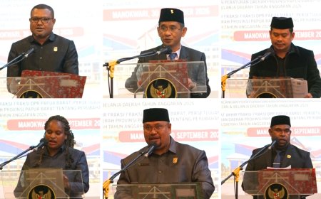 Seluruh Fraksi DPR Papua Barat Setujui Perubahan APBD 2026, Eksekutif Diberi Segudang Catatan