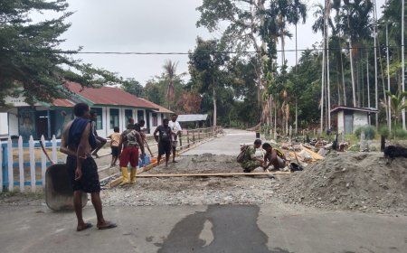 Jalan Kampung Yamboi Hampir Rampung, Satgas TMMD ke-130 Percepat Akses Warga