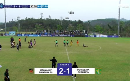 Comeback Fantastis! Taklukkan Persebaya 2-1, Waamanat Bhintuka FC Juara Piala Soeratin U-17 2026 Tanpa Kekalahan