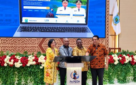 Luncurkan PAPEDA, Dominggus Mandacan Beri Enam Arahan untuk Perkuat Tata Kelola Data Papua Barat
