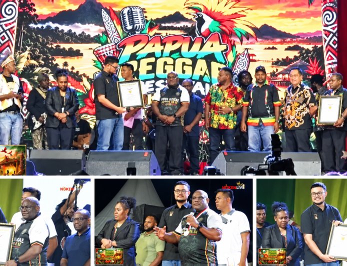 Sajikan Lebih dari 100 Lagu Berbahasa Daerah, Papua Reggae Festival ke-11 Pecahkan Rekor MURI