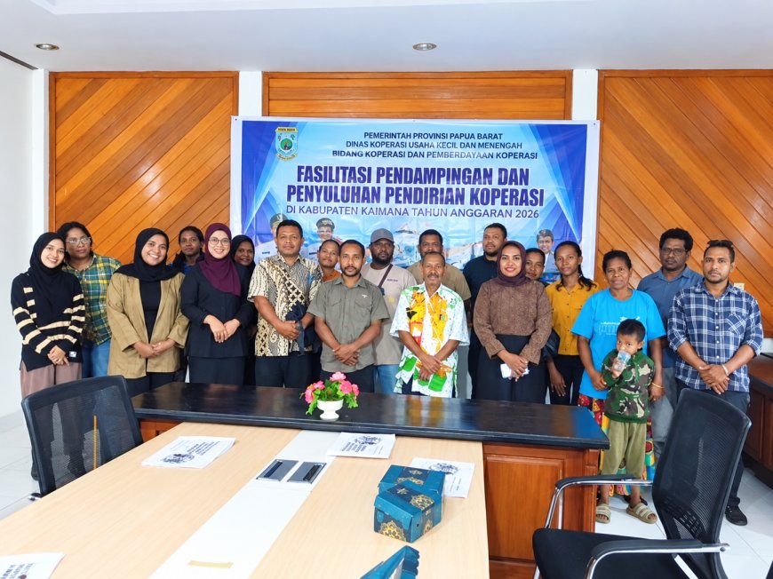 Dinas Koperasi dan UKM Papua Barat Dorong Kelompok Pra-Koperasi di Kaimana Segera Berbadan Hukum