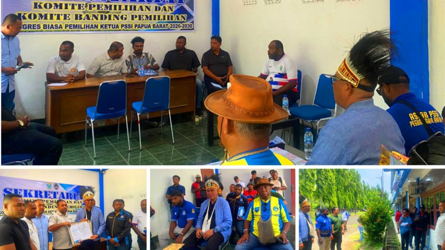 Faisal Kelian Bawa 23 Dukungan Mendaftar Calon Ketua PSSI Papua Barat