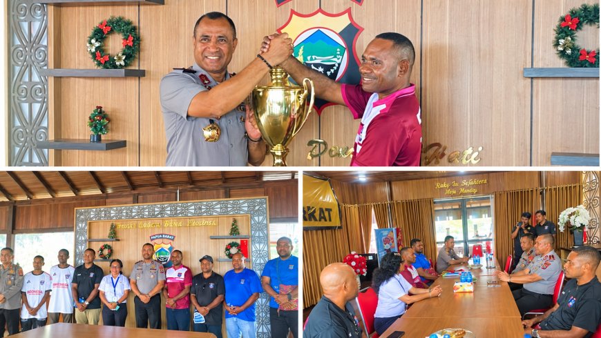 Kapolda Papua Barat Fasilitasi Keberangkatan Bintang Timur Arfak FC ke Putaran Nasional Piala Soeratin U-17 di IKN