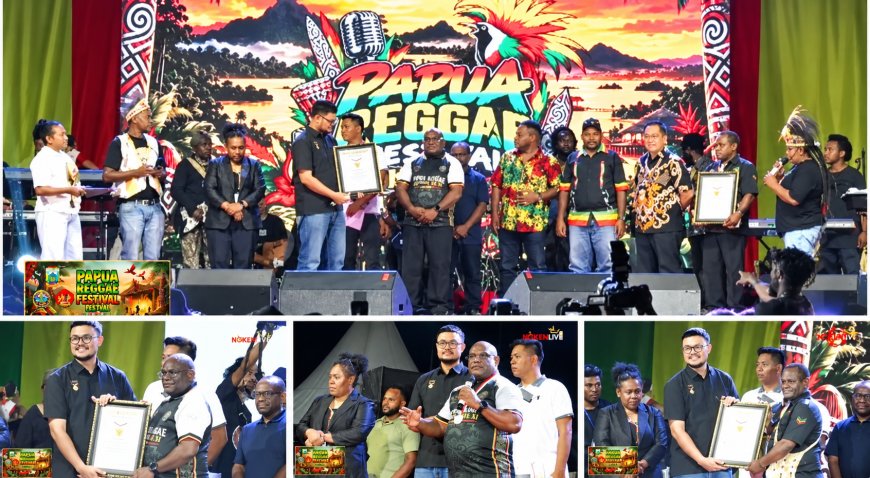 Sajikan Lebih dari 100 Lagu Berbahasa Daerah, Papua Reggae Festival ke-11 Pecahkan Rekor MURI