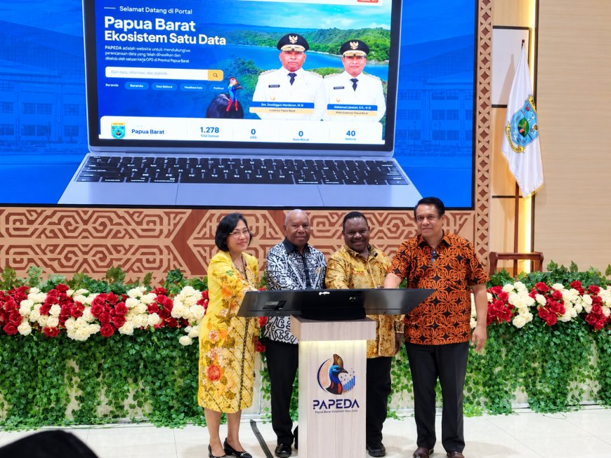 Luncurkan PAPEDA, Dominggus Mandacan Beri Enam Arahan untuk Perkuat Tata Kelola Data Papua Barat